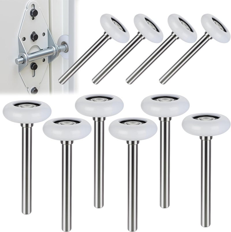 Mindoub 10 Pack 7" Stem 2" Sealed Nylon Commercial Garage Door Roller, Ultra Quiet Long-Lasting Durable High Load, Use 6200 Double Seals Precision Bearings for Home&Commercial - Image 1